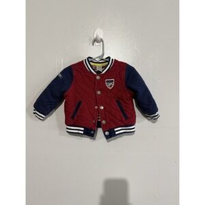 Little Me Football Cotton Bomber Varsity Jacket Size 18‎ Months